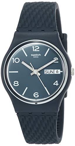 気質アップ 腕時計 スウォッチ メンズ Swatch Men S Quartz Watch With Silicone Strap Blue 19 Model Gn725 腕時計 スウォッチ メンズ Angelica 最安 Dkoutsource Com