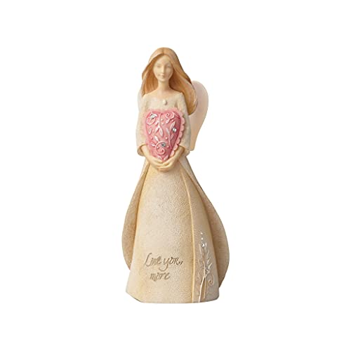エネスコ Enesco 飾りつけ 室内装飾 外国で模範例 亜米利加 Enesco Foundations Love You More Mini Angel, 4.53\" Polyresin Figurine, Pink,Stoneエネスコ Enesco 飾りつけ 室内装飾 外国で模範例 亜米利加"