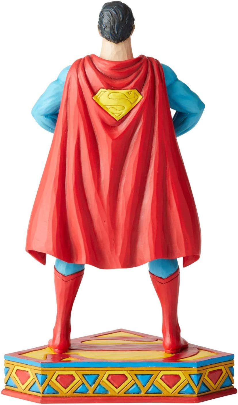 無料ラッピングでプレゼントや贈り物にも 逆輸入並行輸入送料込 エネスコ Enesco 置物 インテリア 海外モデル アメリカ 送料無料 Enesco Dc Comics Justice League By Jim Shore Superman Silver Age Figurine 8 5 Inch Multicolorエネスコ