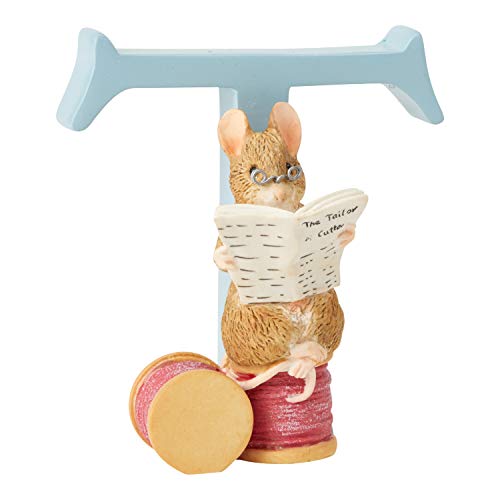 エネスコ Enesco ベアトリックス・ポッター 字母寄せ合わせ Letter T ピーターラビット 2.83in 飾りつけ 室内装飾
