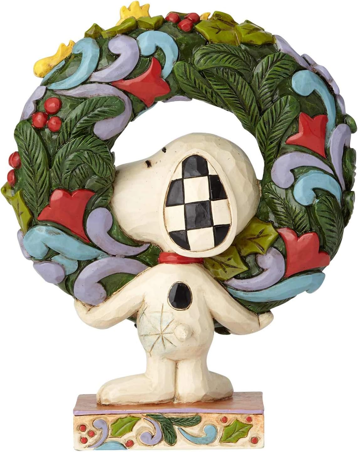 Web限定 エネスコ Enesco 置物 インテリア 海外モデル アメリカ Enesco Peanuts By Jim Shore Snoopy With Woodstock Wreath Figurine 5 75 Multicolorエネスコ Enesco 置物 インテリア 海外モデル アメリカw 完売 Gonzaga Mg Gov Br