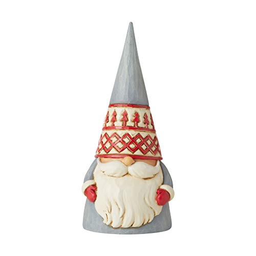 エネスコ Enesco 薄墨色の木のかぶり笠の小びと 「God Jul」 ジム・ショア ハートウッドクリーク ノルディックノエルコレクション 約15浪花節的 6006624 図形 室内装飾 飾りつけ