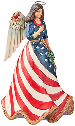 エネスコ Enesco 愛国主義の揺るぎ無いエンジェル 信号旗お召しもの 天使 「Bless The USA」 ジム・ショア ハートウッドクリーク 約25多情多感 6001084 図形 室内装飾 飾りつけ