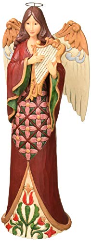 エネスコ Enesco 飾りつけ 室内装飾 外国でひな形 亜米利加 Enesco Jim Shore Heartwood Creek Tall Angel with Harp, Multicolorエネスコ Enesco 飾りつけ 室内装飾 外国でひな形 亜米利加
