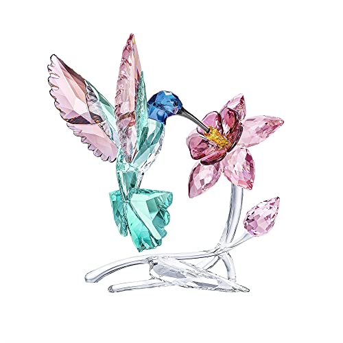 スワロフスキー Swarovski 鼻歌を歌う鳥類 ハチドリ 約15浪華節的 5461872 花 御花 結晶 室内装飾