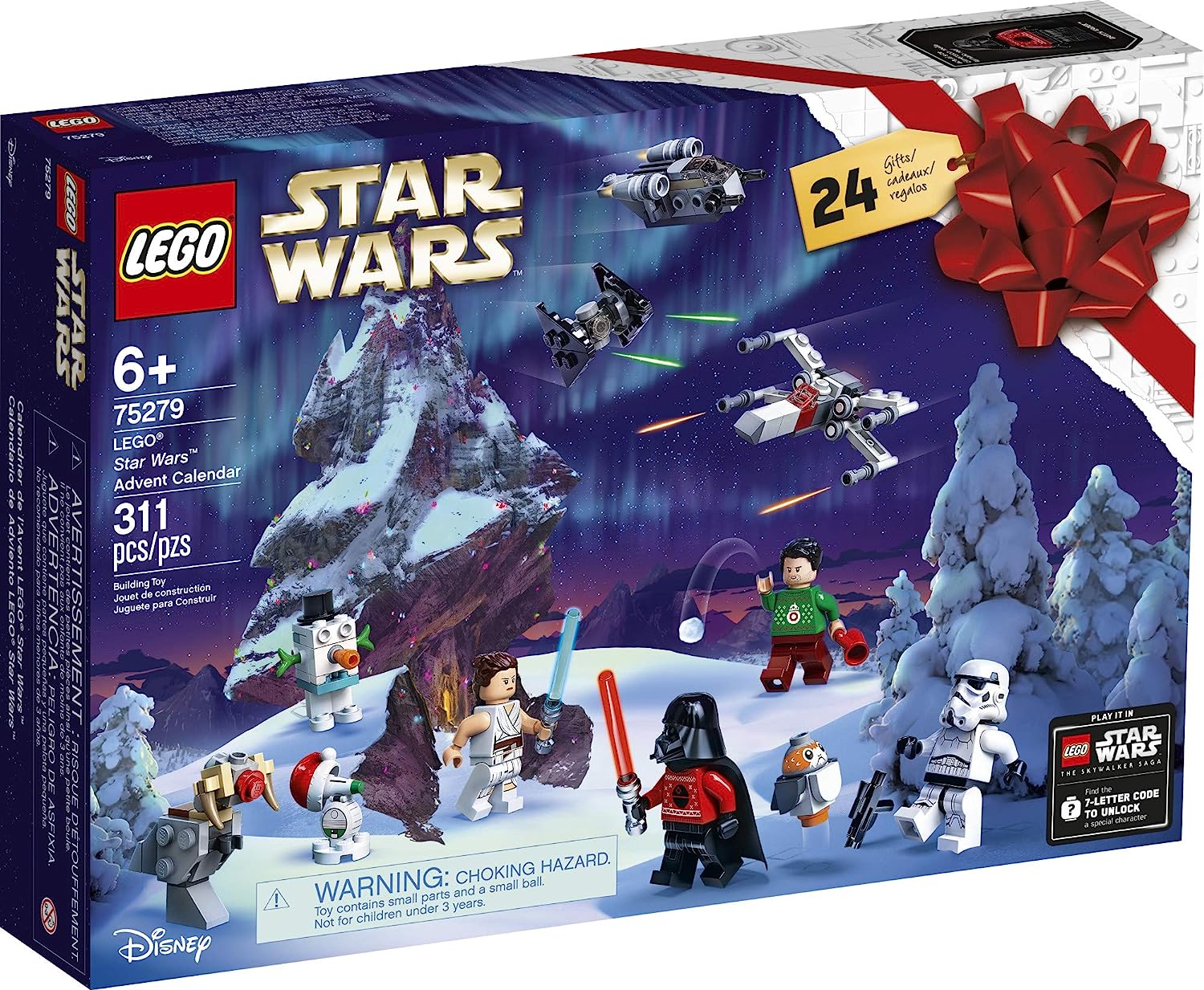 最高の レゴ スターウォーズ Lego Star Wars Advent Calendar Building Kit For Kids Fun Calendar With Star Wars Buildable Toys Plus Code To Unlock Character In Star Wars The Skywalker Saga Game