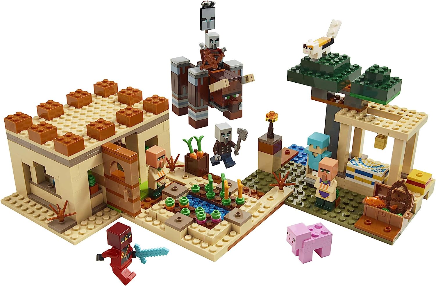 楽天市場 レゴ マインクラフト 送料無料 Lego Minecraft The Villager Raid Building Toy Action Playset For Boys And Girls Who Love Minecraft 562 Pieces レゴ マインクラフト Angelica