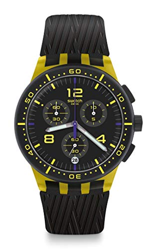 正規激安 腕時計 スウォッチ メンズ Swatch New Chrono Plastic Swiss Quartz Silicone Strap Black Casual Watch Model Susj403 腕時計 スウォッチ メンズ 信頼 Terraislandica Com