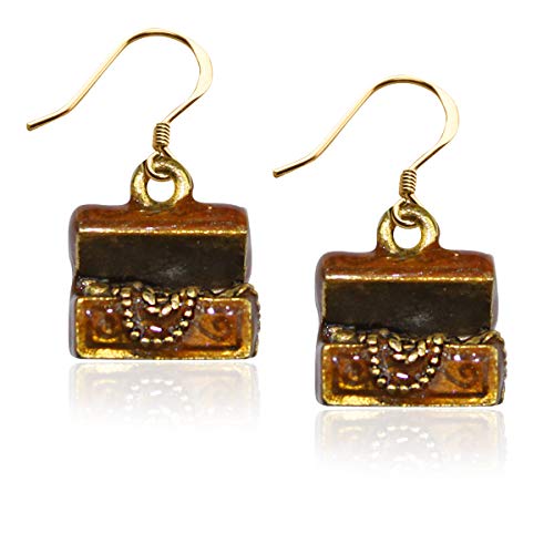 7571円 最大92%OFFクーポン 7571円 格安激安 気まぐれなかわいい プレゼント クリスマス ピアス アメリカ Whimsical Gifts Treasure Chest Charm Earrings in Gold St. Patrick's