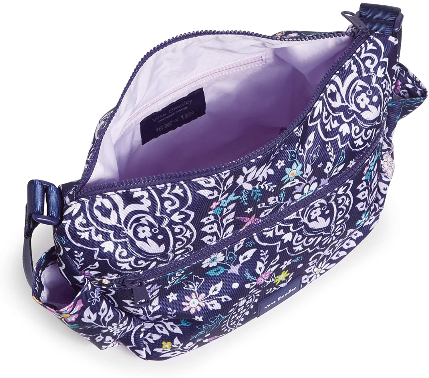 高い素材 楽天市場 ヴェラブラッドリー ベラブラッドリー アメリカ フロリダ州マイアミ 日本未発売 送料無料 Vera Bradley Recycled Lighten Up Reactive On The Go Crossbody Purse Belle Paisleyヴェラブラッドリー ベラブラッドリー アメリカ フロリダ州