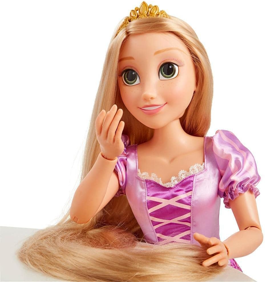 楽天市場 送料無料 ディズニープリンセス Disney ラプンツェルプレイデート マイサイズ 紫色のドレス 髪をとかすブラシ 32インチ Angelica