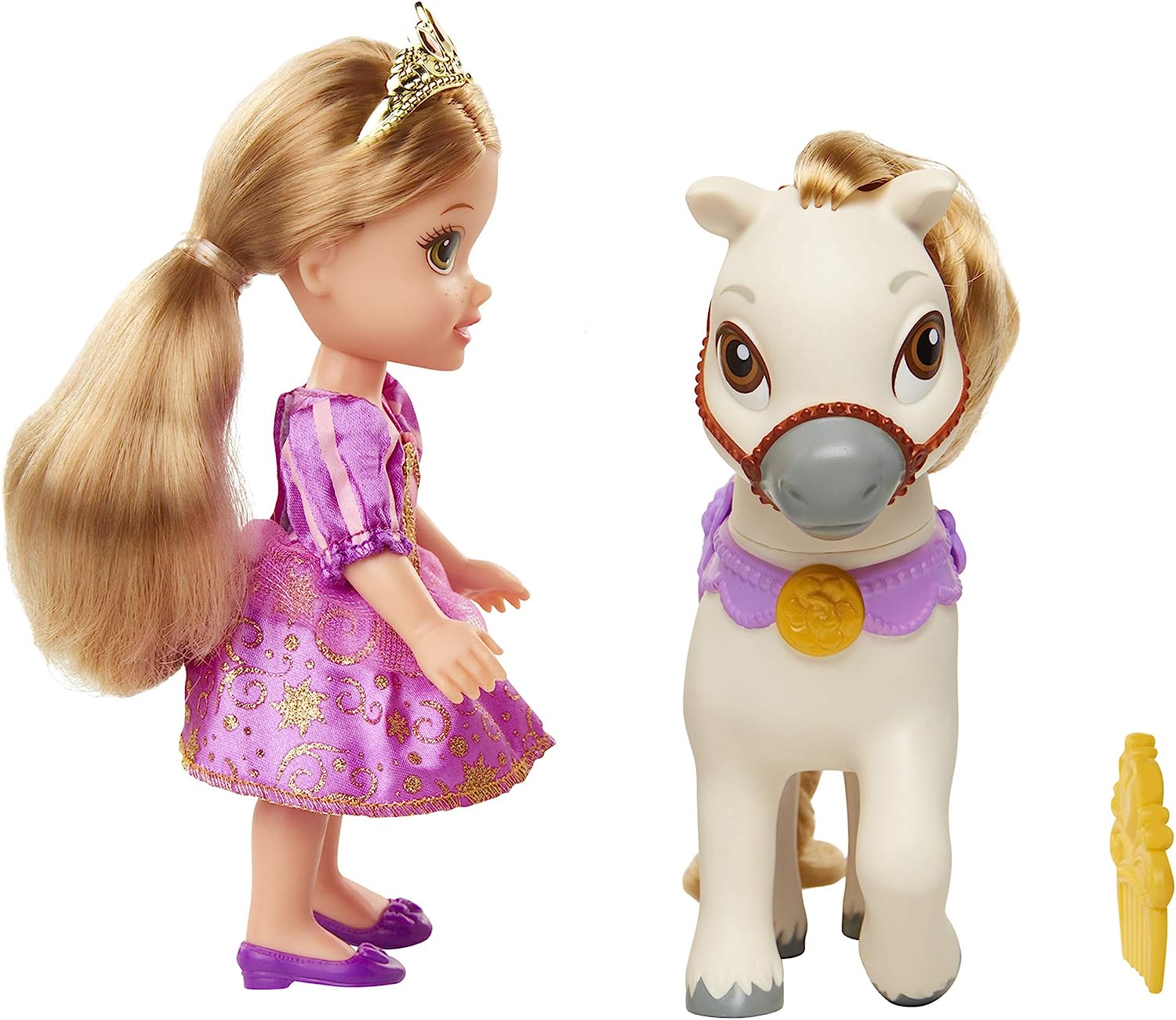 楽天市場 送料無料 ディズニープリンセス Disney Princess ラプンツェル プチドールとポニー 6インチ Angelica