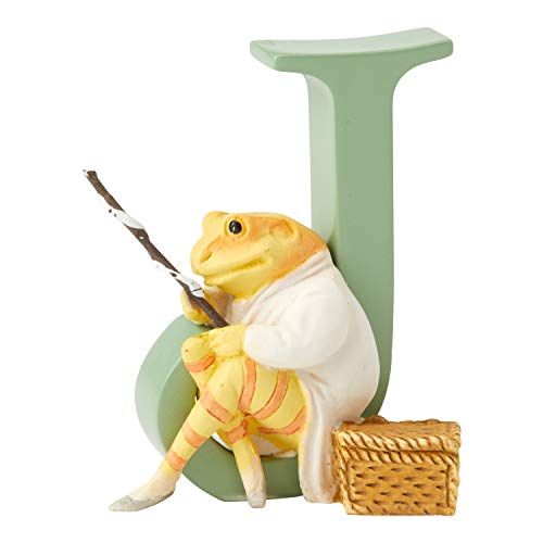 エネスコ Enesco 飾りつけ 室内装飾 外国で模範例 亜米利加 Enesco Beatrix Potter Alphabet Collection Letter J Mr. Jeremy Fisher Figurine, 2.72 Inch, Multicolorエネスコ Enesco 飾りつけ 室内装飾 外国で模範例 亜米利加