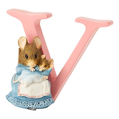 エネスコ Enesco 飾りつけ 室内装飾 外国でひな形 亜米利加 Enesco Beatrix Potter Alphabet Collection Letter V Hunca Munca and Baby Figurine, 2.72 Inch, Multicolorエネスコ Enesco 飾りつけ 室内装飾 外国でひな形 亜米利加