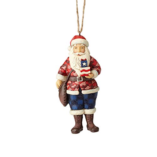 エネスコ Enesco 置物 インテリア 海外モデル アメリカ Enesco Jim Shore Heartwood Creek 6001502 Camouflage Santa Ornamentエネスコ Enesco 置物 インテリア 海外モデル アメリカ