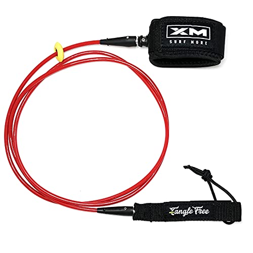 【楽天市場】サーフィン リーシュコード マリンスポーツ XM SURF MORE Comp 10ft Surfboard Leash with Tangle Free Upgrade