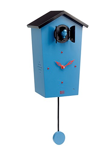 カッコー時辰儀 室内装飾 飾り付け時辰儀 外国で模範例 亜米利加 KOOKOO Birdhouse Blue Limited Edition, Modern Design Cuckoo Clock with 12 Natural Bird Voices or Cuckoo Callカッコー時辰儀 室内装飾 飾り付け時辰儀 外国で模範例 亜米利加 掛け時計-置き時計・掛け時計