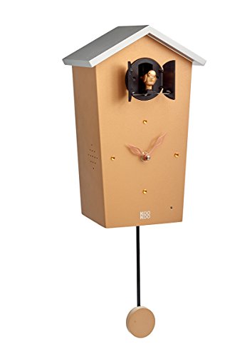 カッコー時辰儀 室内装飾 飾り付け時辰儀 外国で模範例 亜米利加 KOOKOO Birdhouse Copper Limited Edition, Modern Design Cuckoo Clock with 12 Natural Bird Voices or Cuckoo Callカッコー時辰儀 室内装飾 飾り付け時辰儀 外国で模範例 亜米利加 インテリア・寝具・収納-置き時計・掛け時計-掛け時計