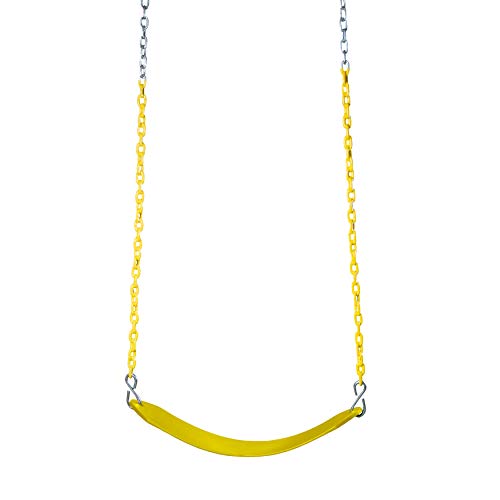 ジャングルジム ブランコ 屋内・屋外遊び 幼児 小学生 Gorilla Playsets 04-0002-Y Y Deluxe Swing Belt - Yellow with Yellow Chainsジャングルジム ブランコ 屋内・屋外遊び 幼児 小学生