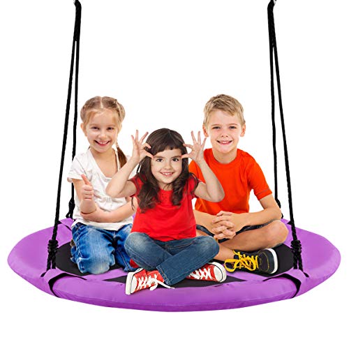 楽天市場 ジャングルジム ブランコ 屋内 屋外遊び 幼児 小学生 送料無料 Costzon 40 Flying Saucer Tree Swing Safe And Sturdy Swing For Children W Easy Assembly Adjustable Ropes Ideal For Park Bジャングルジム ブランコ 屋内 屋外遊び 幼児 小学生