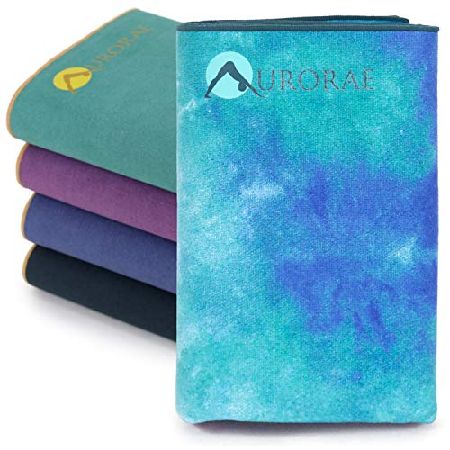 フィットネス Aurorae フィットネス ヨガマット Synergy Technology Travel 送料無料 Mat On The Go A Hot Yoga Mat For Yogis Foldable Yoga On The Move With Integrated Microfiber Towel And Anti Slip Patented Synergy 2 In 1 Technology For