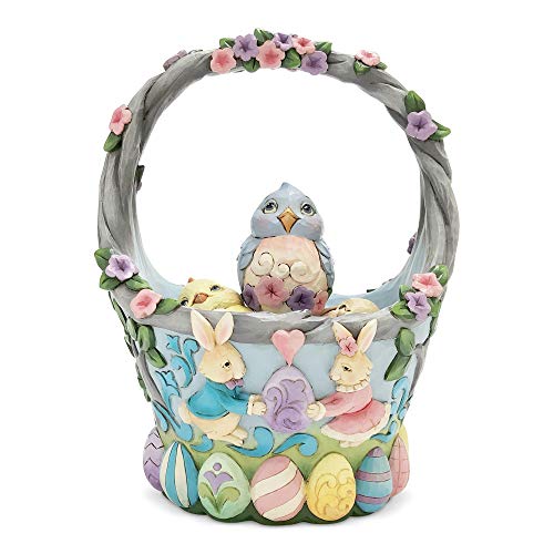 エネスコ Enesco 飾り付け 内装 外国でフレーム 貨物輸送無料 Jim Shore Heartwood Creek Easter Basket With 4 Eggs エネスコ Enesco 置物 インテリア 海外モデル アメリカ Cobatco Com