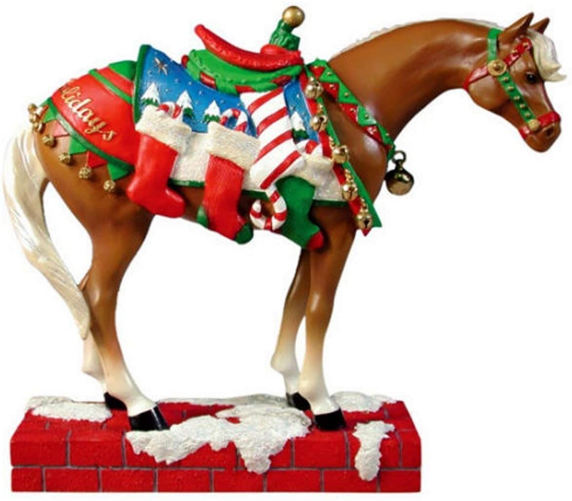 エネスコ Enesco 飾り物 ファニチャー 外国でひな型 合衆国 送料無料 Enesco Trail Of Painted Ponies Happy Holidays Pony Figurine 6 3 4 Inchエネスコ Enesco 置物 インテリア 海外モデル アメリカ Chohanestate Com