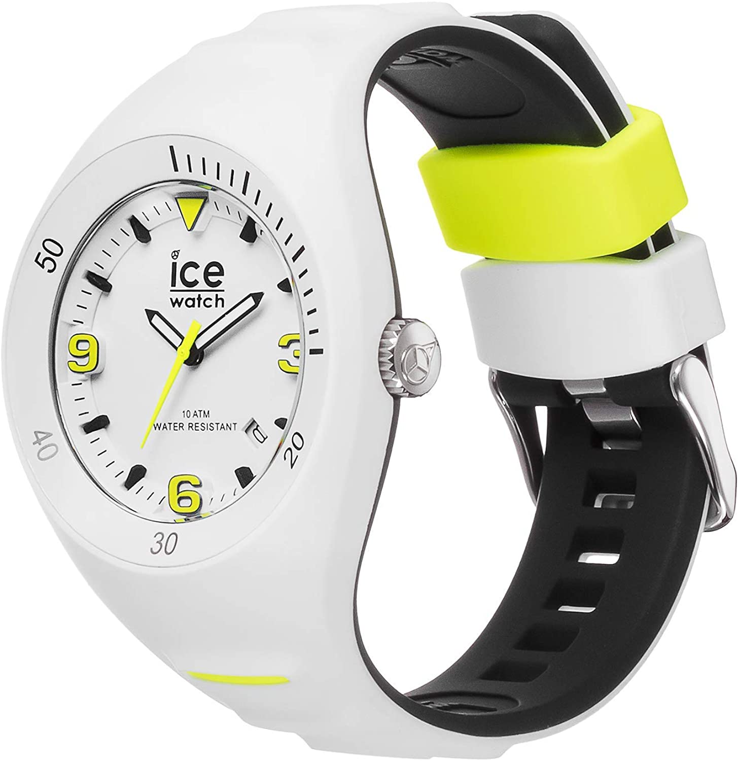 豪華 腕時計 アイスウォッチ レディース かわいい Ice Watch P Leclercq White Yellow White Men S Watch With Silicone Strap Medium 腕時計 アイスウォッチ レディース かわいい 安い購入 Webshop Valovi Hr