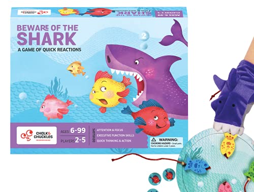 ゲーム盤取り組み 英語 亜米利加 外国で取り組み Chalk and Chuckles Beware of The Shark - Fun Family Game for Boys and Girls 6 Years and up - Quick Thinking, Focus Game - Multiple Play Levelsゲーム盤取り組み 英語 亜米利加 外国で取り組み