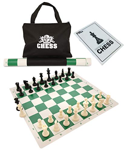 ゲーム盤力くらべ 英語 亜米利加 外国で力くらべ WE Games Value Tournament Chess Set - 34 Pieces, Roll-Up Board, Chess Bag \u0026 Equalizer Dice - Travel Set for Adultsゲーム盤力くらべ 英語 亜米利加 外国で力くらべ