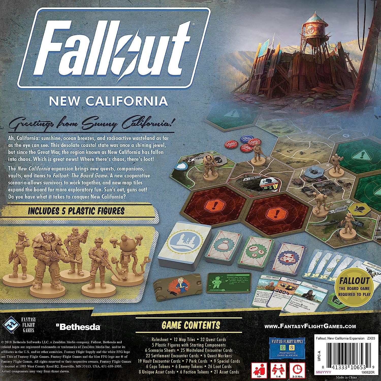 ボードゲーム 英語 アメリカ 海外ゲーム 【送料無料】Fantasy Flight Games FFG Fallout: The Board Game California Expansionボードゲーム 英語 アメリカ 海外ゲーム
