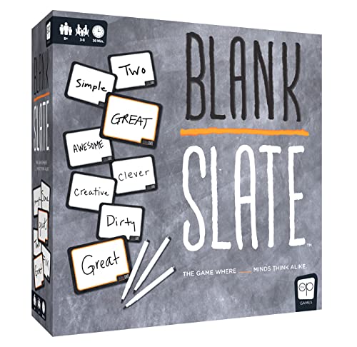 ゲーム盤力くらべ 英語 亜米利加 外国で力くらべ USAOPOLY BLANK SLATE, Where Great Minds Think Alike, Fun Family-Friendly Board Game, Word Association Party Game, Easy to Learn, Fun to Play Family Game Night, 3-8 Players, Aゲーム盤力くらべ 英語 亜米利加 外国で力くらべ
