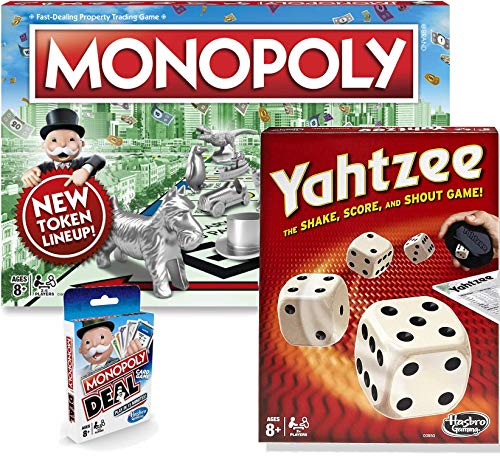 ボード争い 英語 米国 外国でゲーム 貨物輸送無料 Classic Monopoly Monopoly Deal Classic Yahtzee Bundle Exclusively Bundled By Brishanボードゲーム 英語 アメリカ 海外ゲーム Marchesoni Com Br