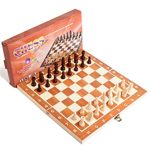 ゲーム盤取り組み 英語 亜米利加 外国で取り組み Wooden Chess Set - Folding Board, 12 Inches Handmade Portable Travel Chess Board Game Sets with Game Storage - Beginner Chess Set for Kids and Adultsゲーム盤取り組み 英語 亜米利加 外国で取り組み