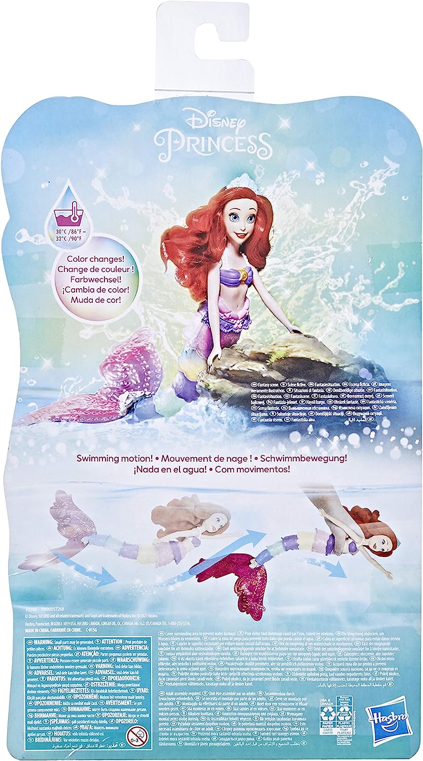 無料ラッピングでプレゼントや贈り物にも 逆輸入並行輸入送料込 リトル マーメイド アリエル ディズニープリンセス 人魚姫 送料無料 Disney Princess Rainbow Reveal Ariel Color Change Doll Water Toy Inspired By The Disney S The Little