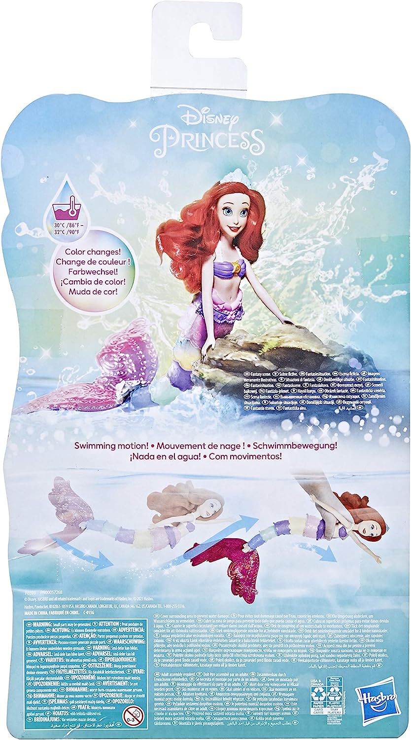 楽天市場 リトル マーメイド アリエル ディズニープリンセス 人魚姫 送料無料 Disney Princess Rainbow Reveal Ariel Color Change Doll Water Toy Inspired By The Disney S The Little Mermaid For Giリトル マーメイド アリエル ディズニープリンセス 人魚姫