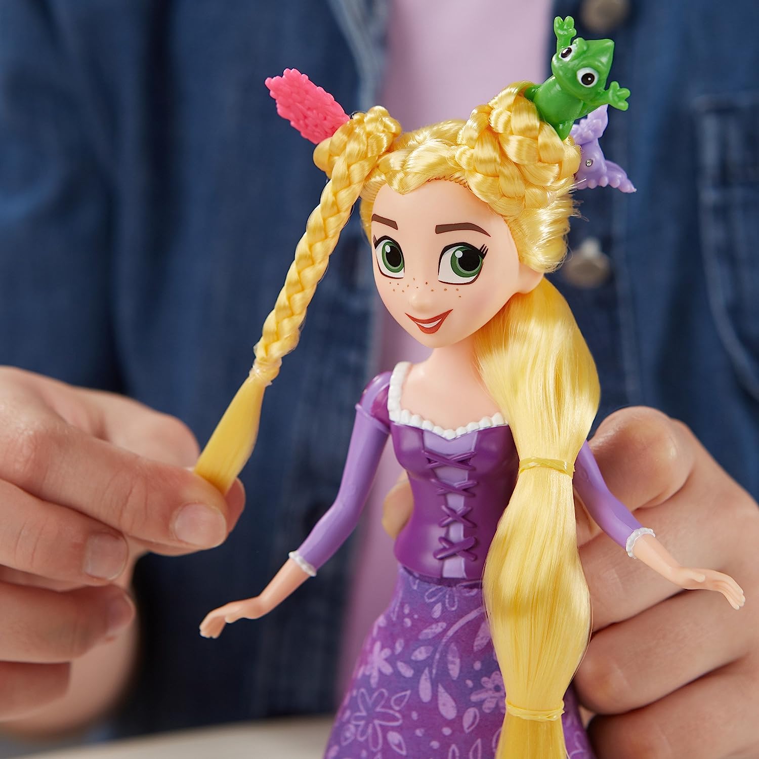 高閣の官庁のラプンツェル タングルド ウォルトディズニー妃 貨物輸送無料 Disney Tangled The Series Spin N Style Rapunzel塔の上のラプンツェル タングルド ディズニープリンセス Daemlu Cl