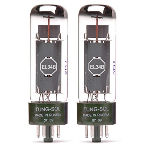 無意味さ管 ギター・軍事基地 アンプリファイアー 外国で インポート Pair of Tung-Sol EL34B New Production Power Vacuum Tube無意味さ管 ギター・軍事基地 アンプリファイアー 外国で インポート