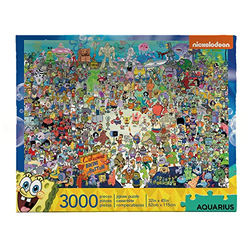 新しい到着 スポンジボブ カートゥーンネットワーク Spongebob キャラクター アメリカ限定多数 Aquarius Spongebob Squarepants 3 000pc Puzzle Multi Colorスポンジボブ カートゥーンネットワーク Spongebob キャラクター アメリカ限定多数 海外輸入 Www