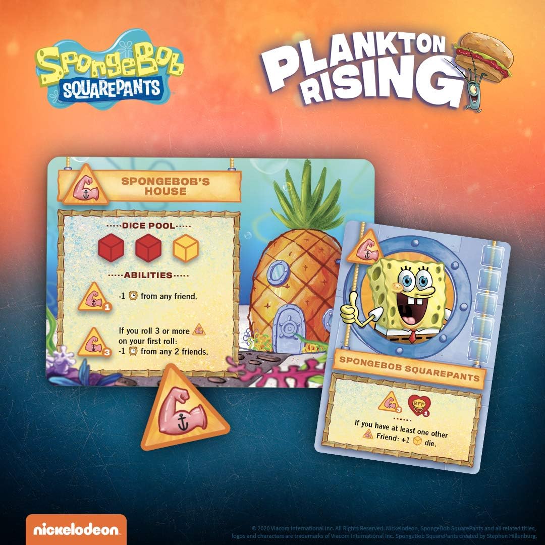 配送員設置送料無料 スポンジボブ カートゥーンネットワーク Spongebob キャラクター アメリカ限定多数 Usaopoly Spongebob Plankton Rising Cooperative Dice And Card Game Featuriスポンジボブ カートゥーンネットワーク Spongebob キャラクター アメリカ限定多数