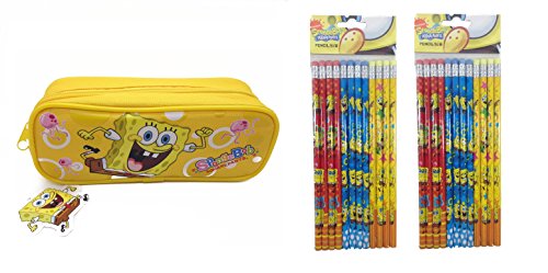 完売 スポンジボブ カートゥーンネットワーク Spongebob キャラクター アメリカ限定多数 Disney Spongebob Square Pants Combo Pencils Yellow Pencil Pouchスポンジボブ カートゥーンネットワーク Spongebob キャラクター アメリカ限定多数 Angelica 高い素材