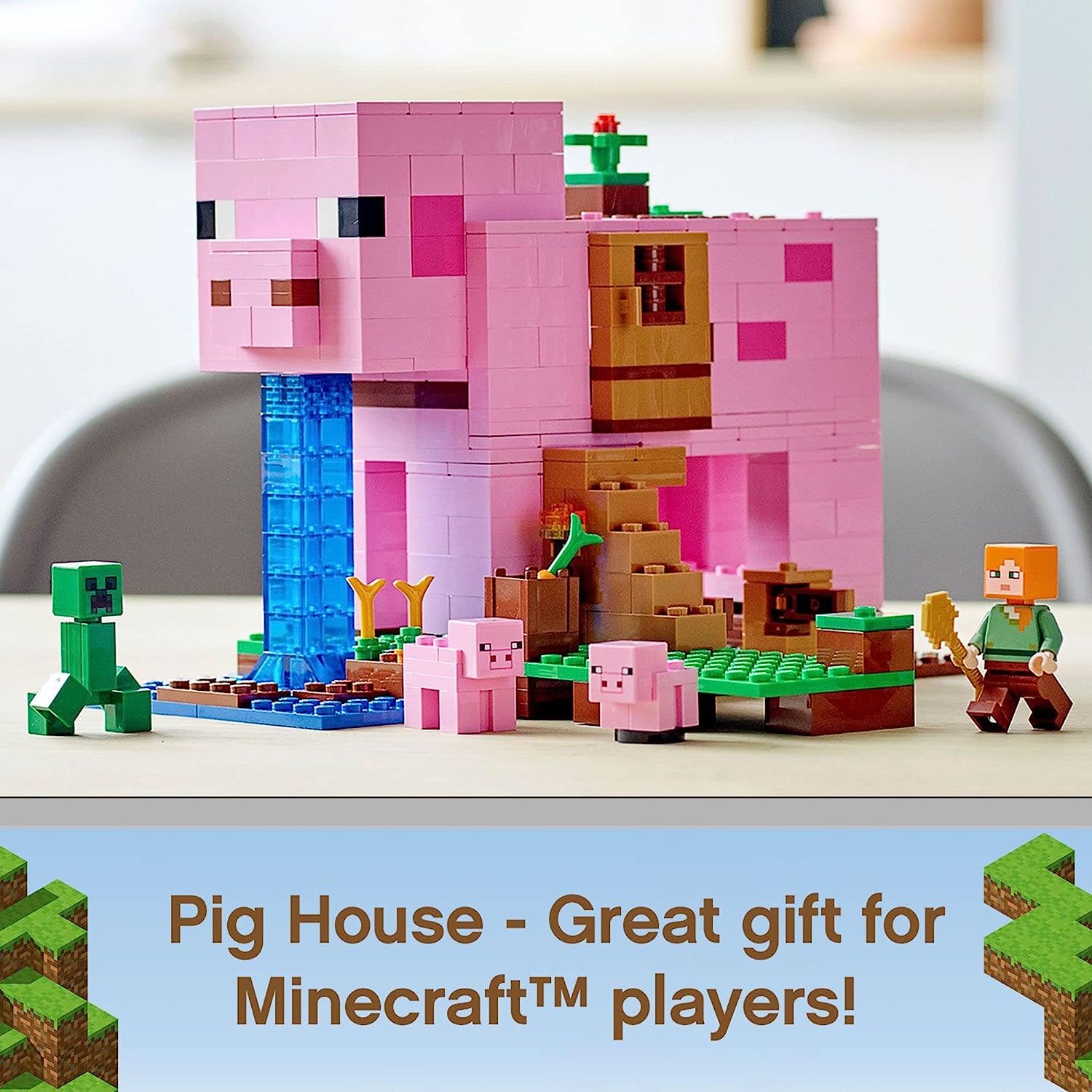 柔らかい レゴ マインクラフト Lego Minecraft The Pig House Minecraft Toy Featuring Alex A Creeper And A House Shaped Like A Giant Pig New 21 490 Pieces レゴ マインクラフト 格安人気 Metacorpuspilates Com Br