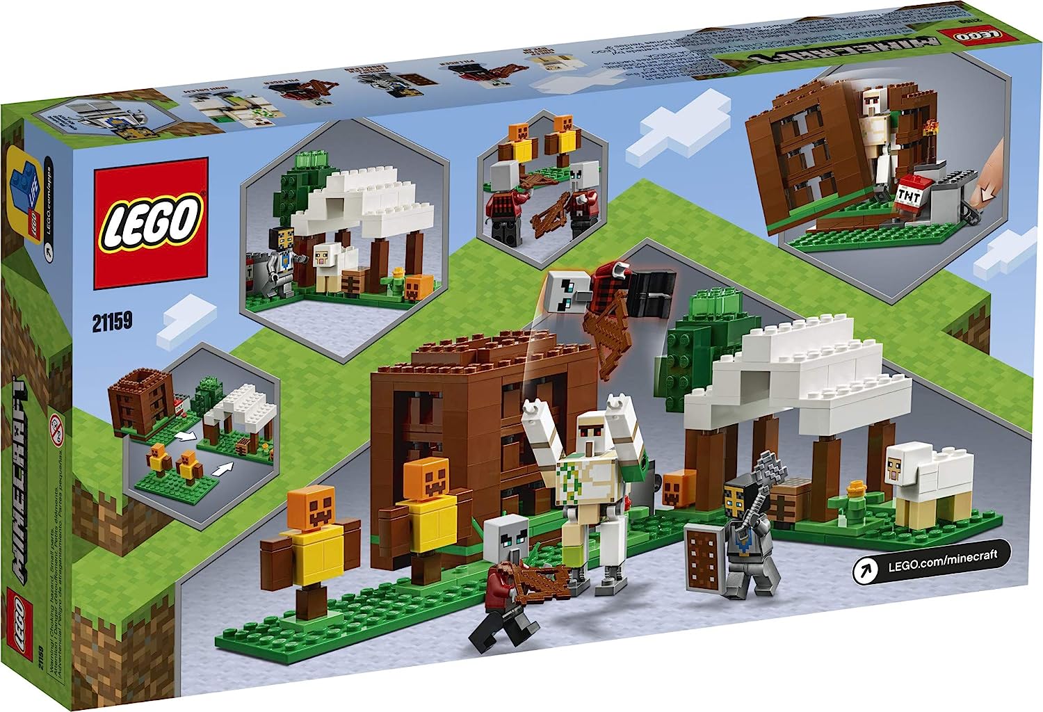 楽天市場 レゴ マインクラフト 送料無料 Lego Minecraft The Pillager Outpost Awesome Action Figure Brick Building Playset For Kids Minecraft Gift 303 Pieces レゴ マインクラフト Angelica