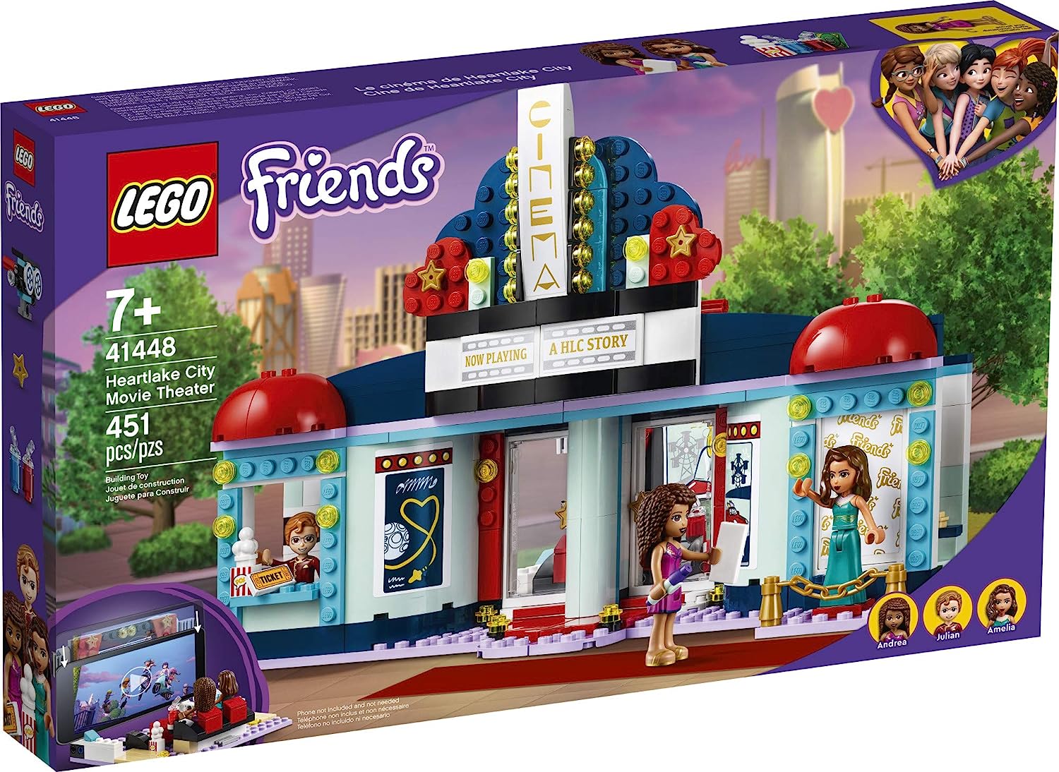 肌触りがいい レゴ フレンズ Lego Friends Heartlake City Movie Theater Building Kit Great Birthday Gift For Kids Who Love Movies New 21 451 Pieces レゴ フレンズ 新しい到着 Nvccc Net