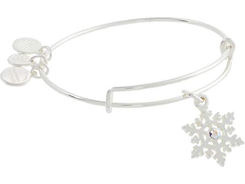 超目玉 アレックスアンドアニ アメリカ アクセサリー ブランド かわいい Alex And Ani Crystal Infusion Snowflake Bangle Bracelet Clear One Sizeアレックスアンドアニ アメリカ アクセサリー ブランド かわいい 年末のプロモーション大特価 Www Labdes Tech