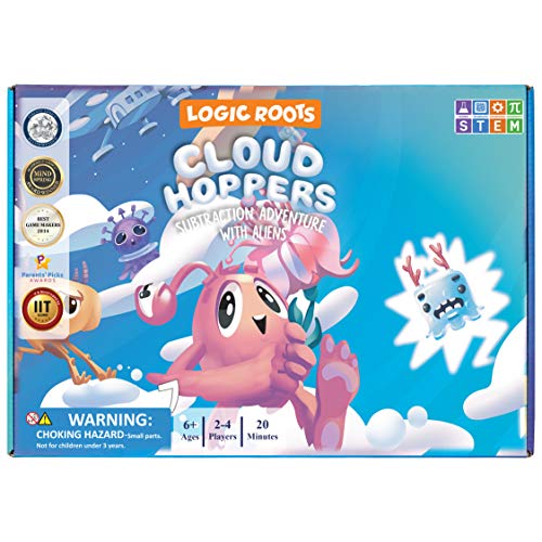 ゲーム盤取り組み 英語 亜米利加 外国で取り組み Logic Roots Cloud Hoppers Addition and Subtraction Game - Fun Math Board Game for 6-8 Year Olds, Easy to Play Educational Game for Kids at Home, Perfect STEM Toy Gift for Girゲーム盤取り組み 英語 亜米利加 外国で取り組み