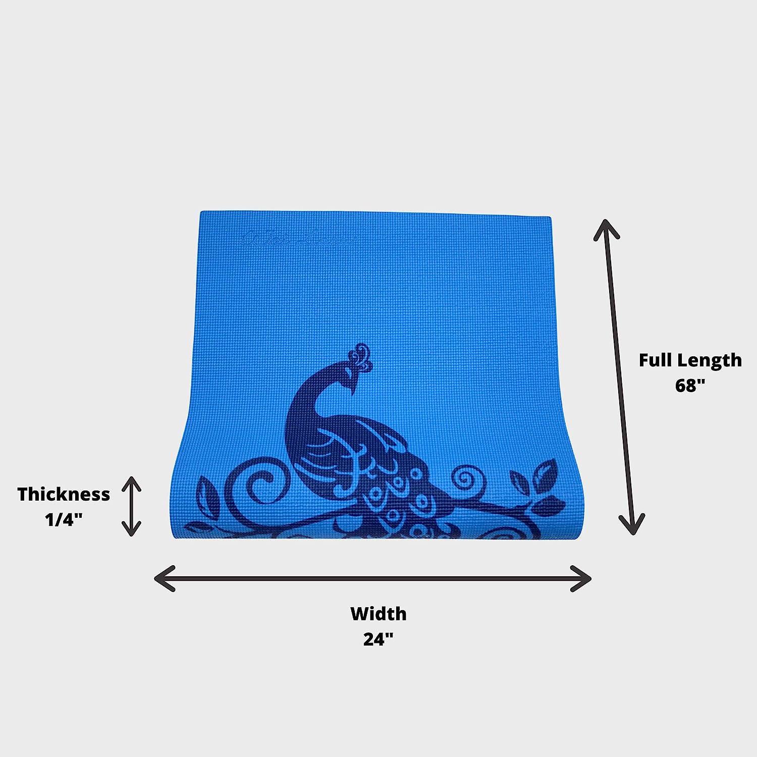 魅力的な 楽天市場 ヨガマット フィットネス 送料無料 Wai Lana Yoga And Pilates Mat Himalaya Blue 1 4 Inch Extra Thick Non Slip Stylish Latex Free Lightweight Optimum Comfortヨガマット フィットネス Angelica 代引き手数料無料 Lexusoman Com