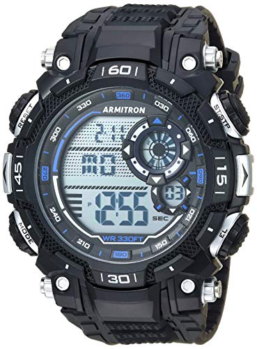 ウオッチ アーミトロン メンズ Armitron Sport Men\u0027s 40/8397BBK Digital Chronograph Black Resin Strap Watchウオッチ アーミトロン メンズ