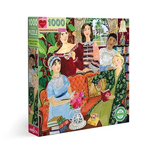 ジグソーパズル 海外製 アメリカ eeBoo 1000 Piece Puzzle - Jane Austen's Book Club Jigsaw Puzzle for Adults, Square 23" x 23" Made with Recycled Board & Vegetable-Based Inkジグソーパズル 海外製 アメリカ｜angelica 13,067円