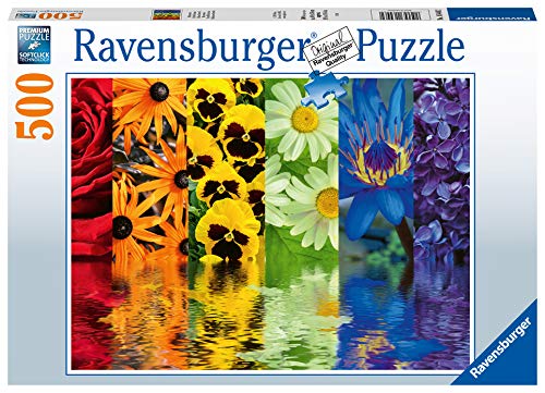 ジグソーパズル 海外製 500ピース 花の反射 約50x36センチ フラワー Ravensburger｜angelica